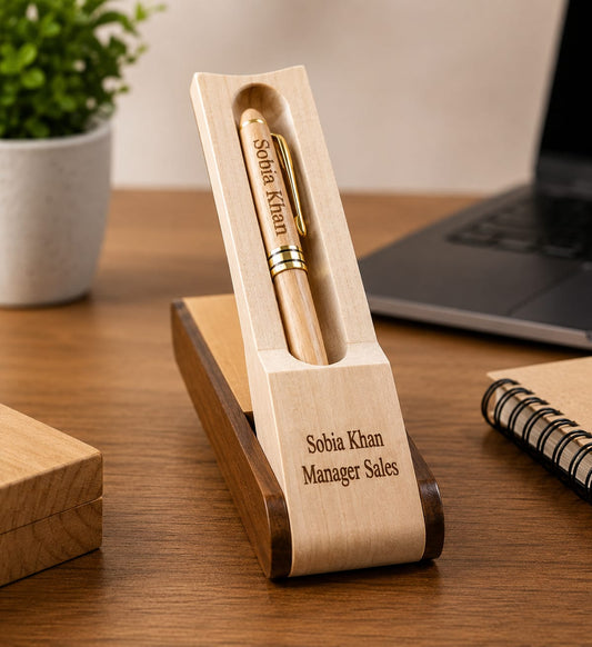 Customized wooden pen with box