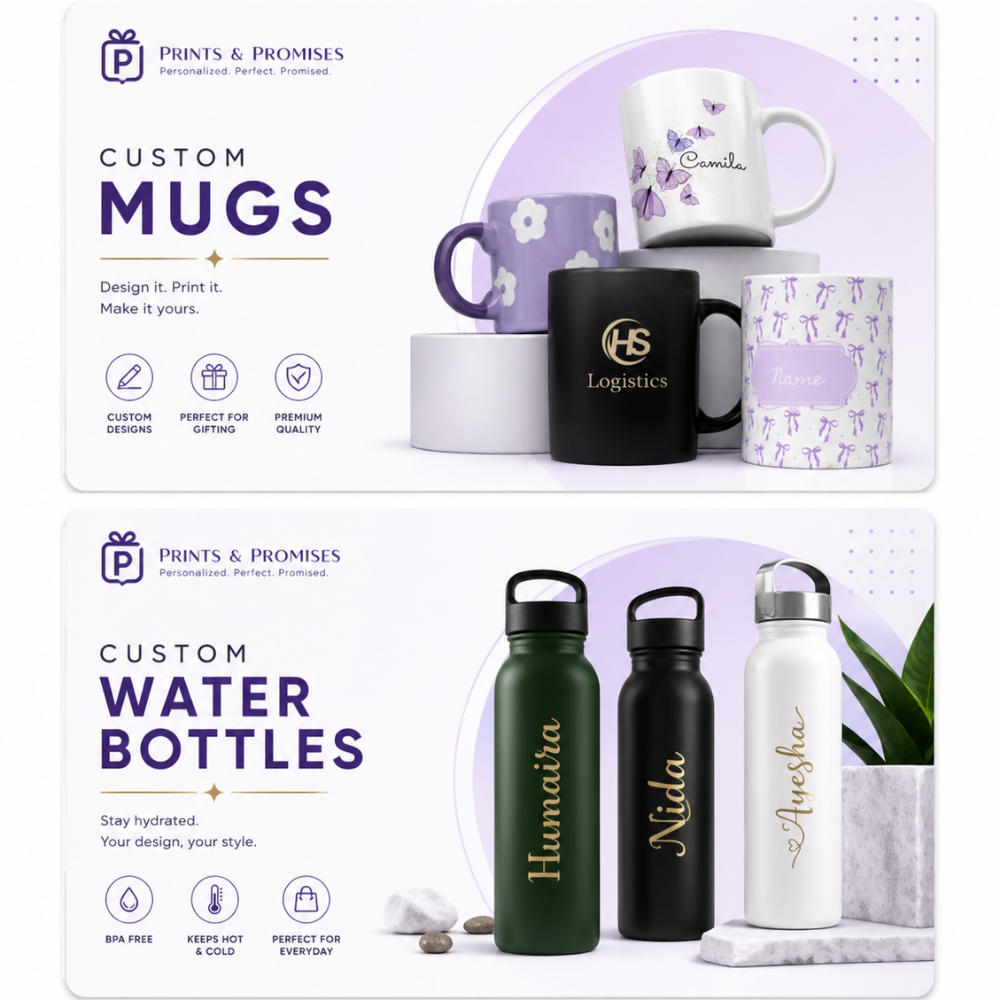 Mug and bottles