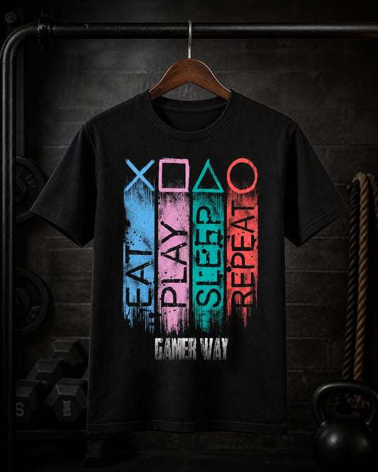 Gym wear printed T-shirt